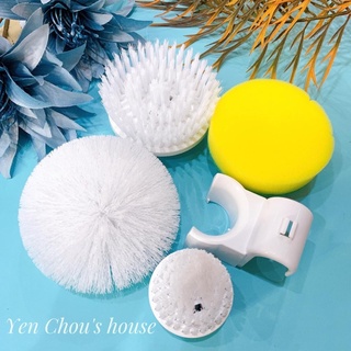 Máy cọ sàn nhà vệ sinh không dây với 4 đầu thông minh