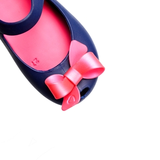 PS2 Melissa girl Kids bow Jelly Shoes Giày công chúa trẻ em Dép đi biển SP2