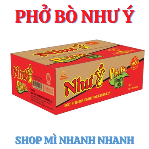 (Giảm 9k)(Free Ship) Thùng 30 gói phở bò Như ý Vị Hương 65gr