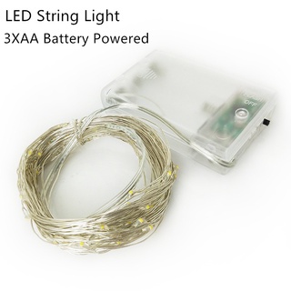 10M 100LED Dây Đèn Led Vòng Hoa Đèn Cổ Tích Giáng Sinh Ngày Lễ Cưới Trang Trí Chạy Bằng Pin Vòng Hoa Ngoài Trời Đèn Phòng Trang Trí