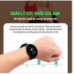 Vòng tay đồng hồ thông minh Đo nhịp tim huyết áp Theo dõi giấc ngủ Đếm số bước chân Chống nước 50m Selfie từ xa Nhắ Tặng — ảnh 5