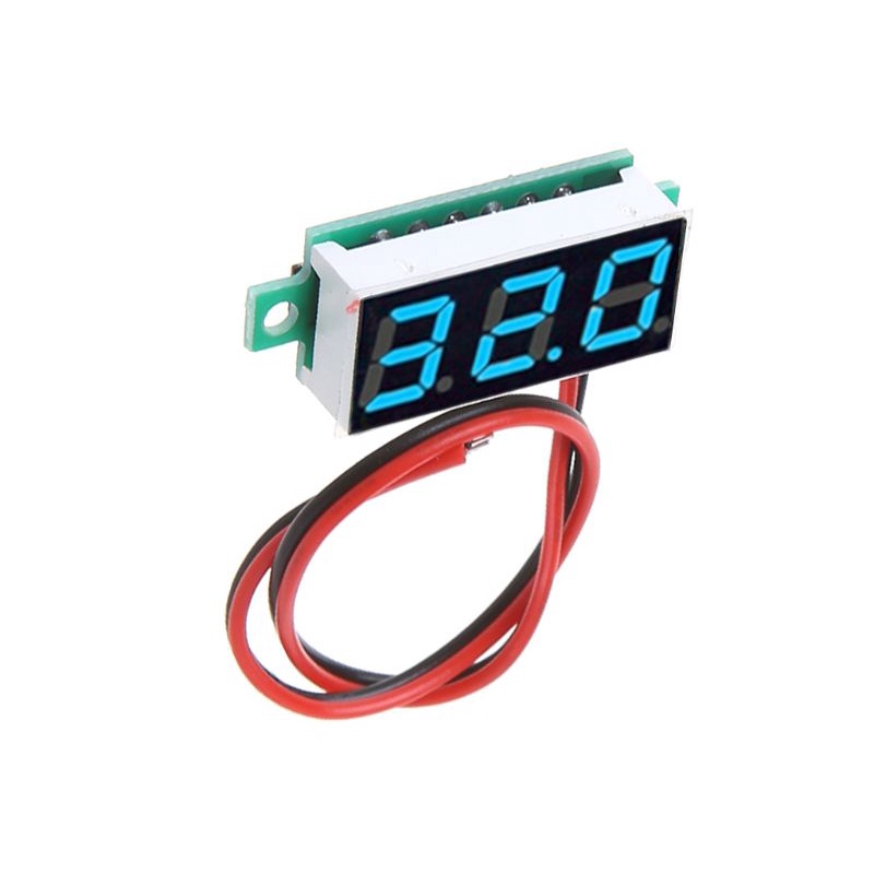 Máy kiểm tra điện màn hình kỹ thuật số LED hai dây OXXGGKAO cho đồng hồ đo Vôn kế DC2 5V 30V có kết nối ngược cho Pr