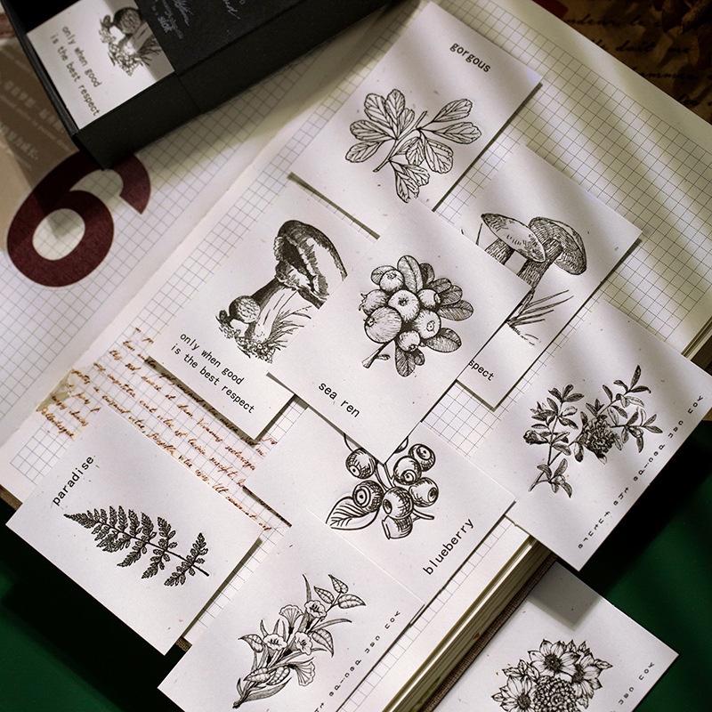 Sticker vintage cổ điển trang trí sổ DIY Crafts, Scrapbook, Journal, Diary, Planner, Wal Seal Ect HD147-K67