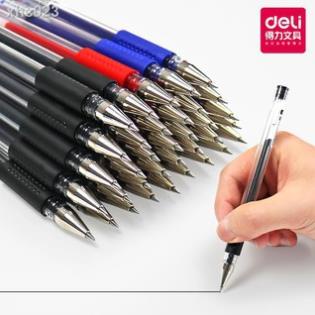 Ảnh 1 cây Bút Bi Gel Deli 6600S 0,5MM Màu xanh/ đỏ/ đen 3