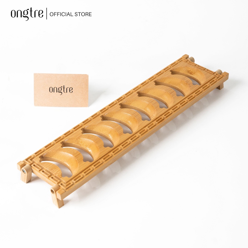 Đế gác ly (chén) chè ONGTRE bằng tre cao cấp dành cho trà đạo