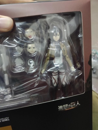 Anime Tấn Công Titan Eren Jaeger Mikasa Levi Rivaille Ackerman Figma 203 207 213 PVC Nhân Vật Hành Động