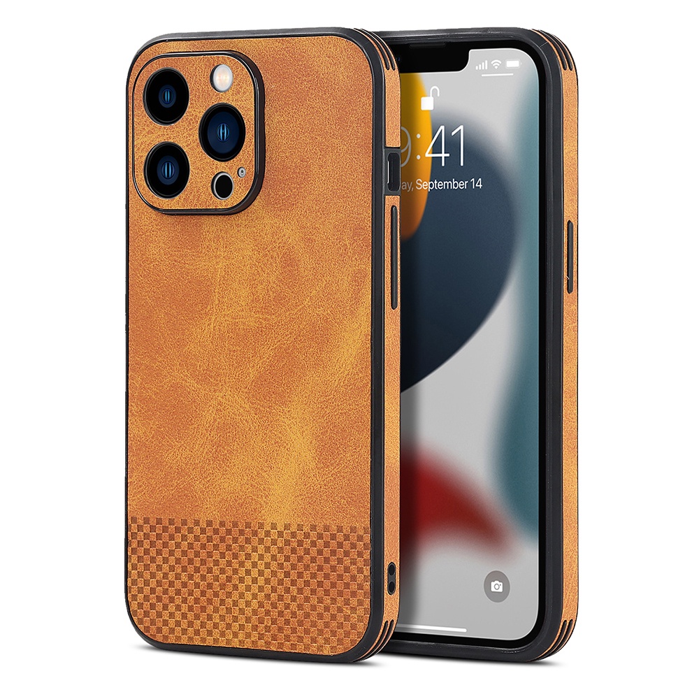 Sang Trọng Ốp Điện Thoại Da PU Có Tấm Bảo Vệ Ống Kính Cho iPhone 13 12 Pro Max 13Pro 12Pro 12mini 13mini