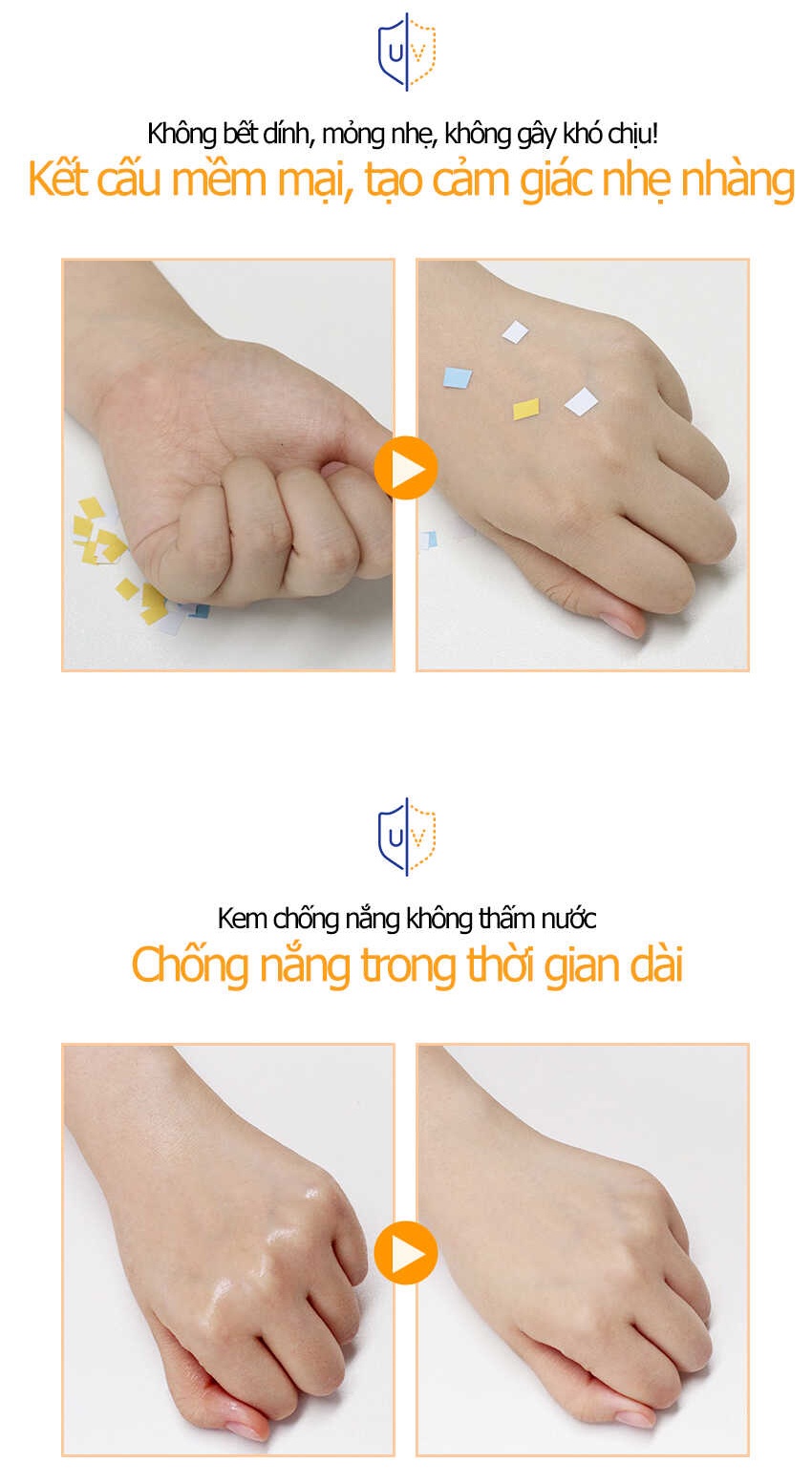 Mô tả Kem chống nắng vật lý PEKAH Hàn Quốc bảo vệ khỏi tia nâng tone nhẹ UV  Skin Protect UV Sun Block SPF 50+ PA+++ 70ml - 5