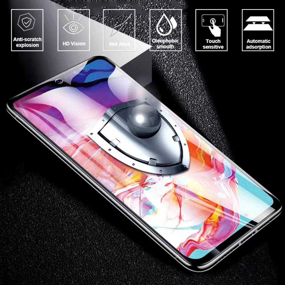 2in1 Samsung Galaxy A42 A71 A51 S20 Plus S20 Ultra Note 10 Lite S10 Lite A50 A30S A20 A30 A50s A70 A11 A21 A41 A70E Kính Bảo Vệ Và Ống Kính Máy Ảnh Bảo Vệ Màn Hình Kính Cường Lực Phim HD