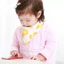 Yếm cotton tam giác 2 cúc bấm cho bé ( hàng loại 1)