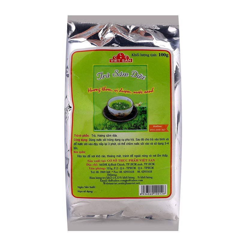 Trà Sâm Dứa Việt San 100g/250g - Đặc Sản Bảo Lộc Thơm Nồng, Thanh Nhiệt Giải Độc