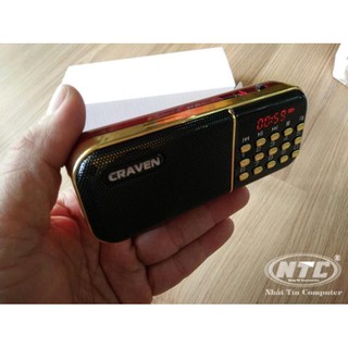 Loa đa năng Craven CR-25A có khe Thẻ nhớ/ USB / FM - dung lượng pin 2200mAh