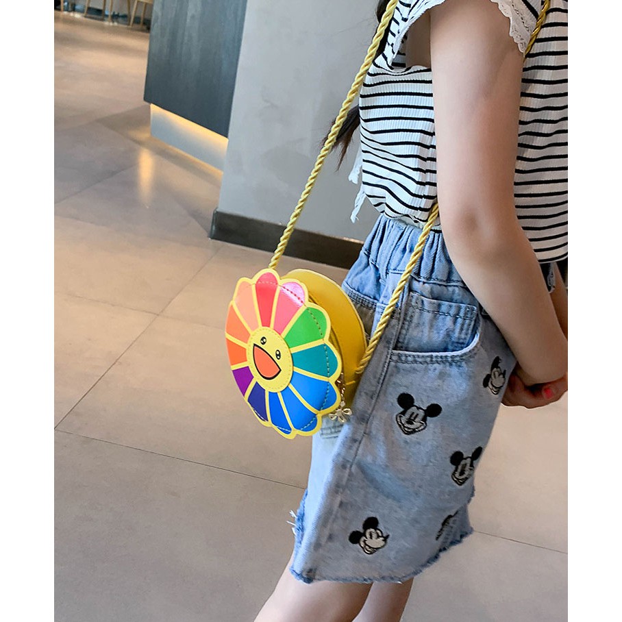 Túi đeo chéo cho bé Hoa Daisy nhiều màu K391 Shalla