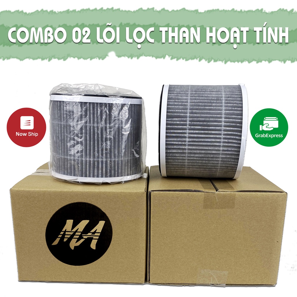 Ảnh Combo 2 màng lọc không khí MAX AIR loại than hoạt tính Carbon khử mùi, lọc bụi mịn, lọc sạch lông chó mèo 1