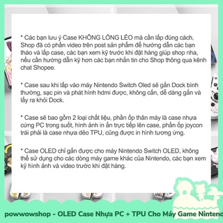 [Sẵn VN - Hỏa Tốc] OLED Case Ốp Nhựa PC & TPU Dành Cho Máy Game Nintendo Switch Phong Cách Anime Manga Game
