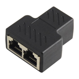 Đầu kết nối cáp mạng LAN Ethernet RJ45 chia 1 cổng ra 2 Cổng cắm tiện dụng