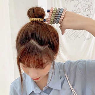 Thun cột tóc, dây buộc tóc hình lò xo phong cách Hàn Quốc