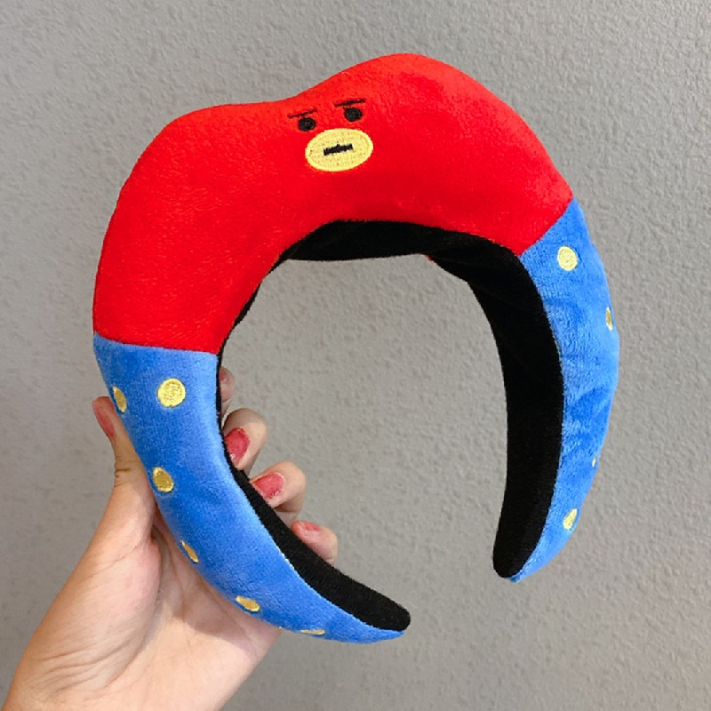 YT2 BTS BT21 Hoạt Hình Ngộ nghĩnh Băng Đô Mũ Đội Đầu Thỏ Chó Cừu Koala Ảnh Đạo Cụ Sống Sinh Nhật Mũ Đội Đầu Halloween Par