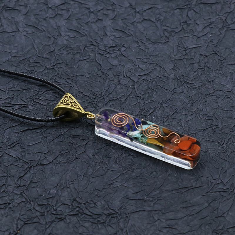 Wellb Merkaba 7 Luân Xa Đá Pha Lê Orgone Mặt Dây Chuyền Vòng Cổ Sinh Nhật