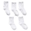 ✿ Set 5 Đôi Vớ Thể Thao Cổ Thấp Màu Trắng Cho Bé