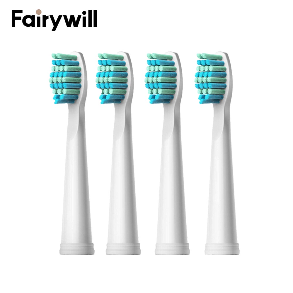 Set 4 đầu bàn chải đánh răng Fairywill thay thế cho bàn chải điện Fairywill 507 2306 2303 551 2011