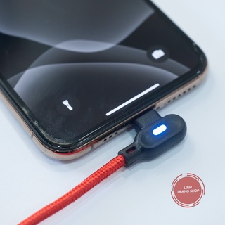 Cáp Sạc Gập Đầu Đèn Led, Dây Sạc Dành Cho Game Thủ