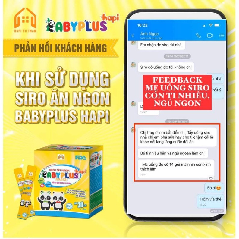 COMBO 3 HỘP SIRO ĂN NGON BABYPLUS Giúp Bé Hết Biếng Ăn, Hết Táo Bón, Tăng Cân, Tăng Sức Đề Kháng