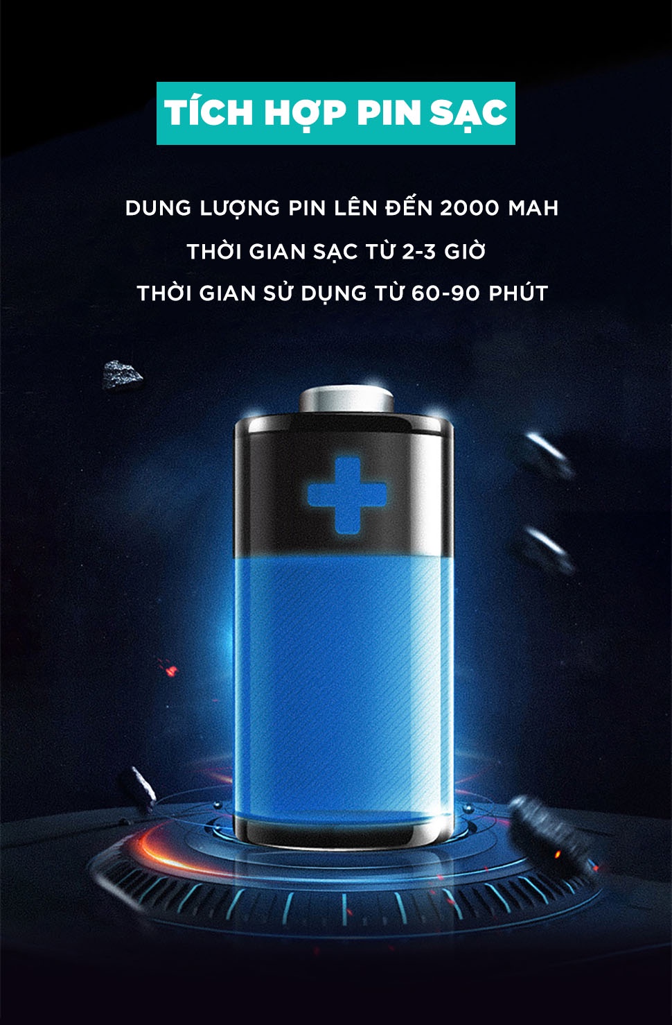 Mô tả Máy Massage Cầm Tay Dành Cho Chị Em KINGTECH YT-1803 - Mát Xa Toàn Thân Đa Năng, Chuyên Sâu Cho Eo Bụng, Cổ - Chính Hãng - 7