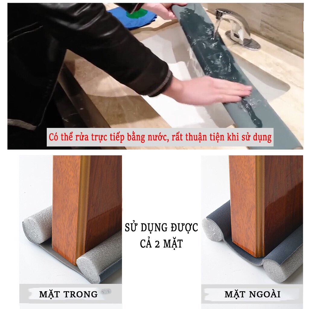 [ HỎA TỐC ] COMBO 2-5 Thanh chắn cửa ,miếng chắn khe cửa chặn gió điều hòa, ngăn côn trùng bụi bẩn giảm tiếng ồn