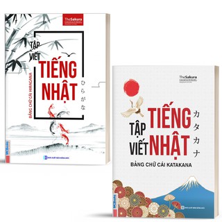 Sách - Combo Tập Viết Tiếng Nhật Bảng Chữ Cái Hiragana và Katakana