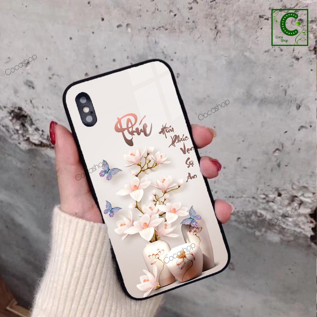 Ốp lưng iphone mặt kính bóng sang trọng - Ốp chữ Phúc - 6/6plus/6s/6splus/7/7plus/8/8plus/x/.....