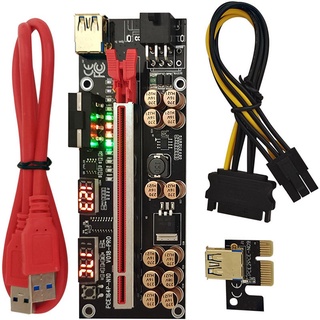 Ver018 PRO PCI-E Riser Card Cáp USB 3.0 018 PLUS PCI Express 1X Sang 16X Extender PCIe Adapter để khai thác BTC