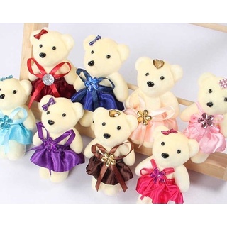 Bộ 10 Gấu Bông Nhỏ Xinh Trang Trí Tiệc Cưới / Sinh Nhật / Valentine