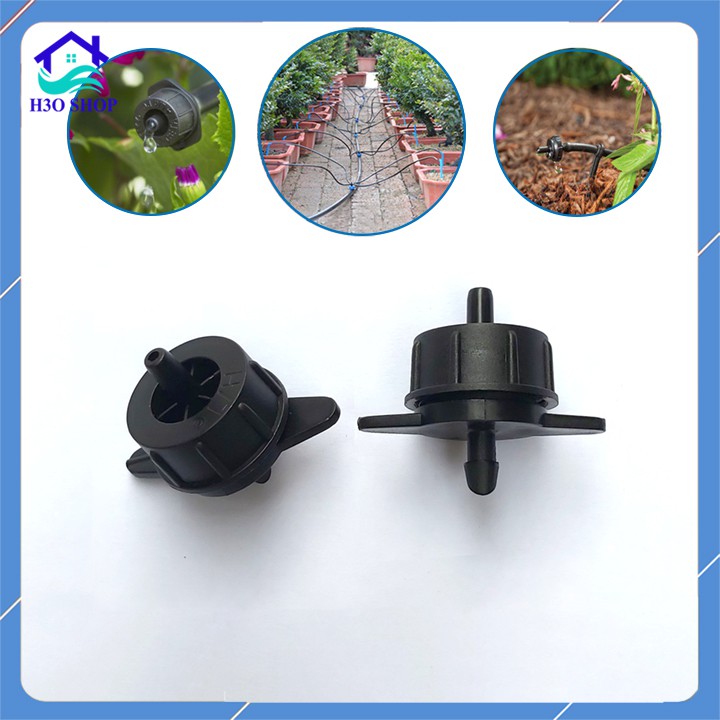 10  Béc tưới nhỏ giọt có bù áp lưu lượng 2-4-8 lít/giờ, đầu tưới cây nhỏ giọt CHỈ ĐẦU TƯỚI (xài dây 4x6 ,dpe 16,20,25)