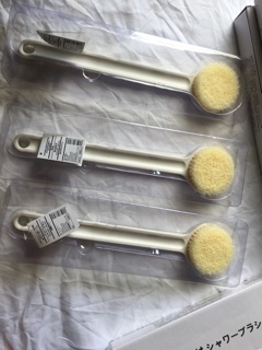 Cọ Lưng Siêu Mềm Xuất Nhật Hàng Xịn FULL HỘP ,  Bàn Chải Chà Lưng Muji Nhật Bản,  Cây Cọ Tắm Kì Lưng Thư Giãn Dài 35Cm