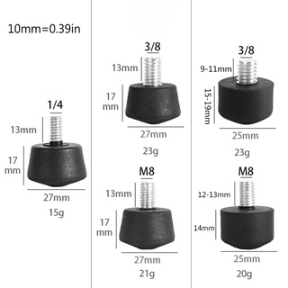 Dusur 3 8 Inch 1 4 Inch Chân máy chống trượt đa năng Cao su Monopod cho