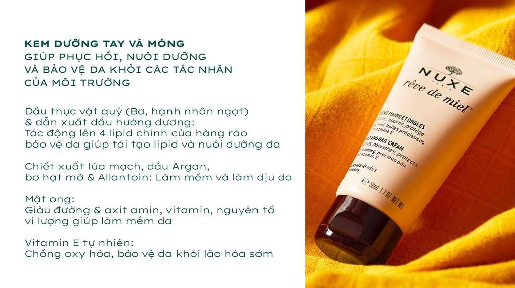 Mô tả Kem dưỡng da tay và móng Nuxe Rêve de Miel® 50ml - 2