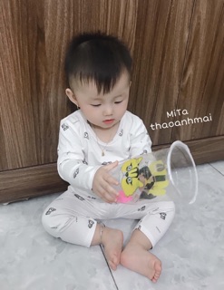 [PEEKABOO XUẤT HÀN] Bộ dài tay cho bé vải cotton thun lạnh MỀM MỊN MÁT - Quần áo trẻ em PEEKABOO LOẠI 1