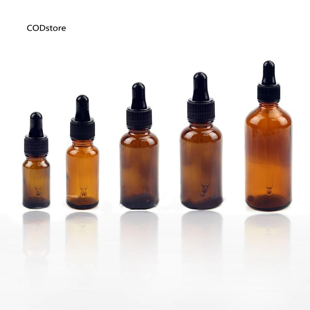 Lọ ống bóp nhỏ giọt rỗng 10ml-100ml bằng thủy tinh đựng tinh dầu tiện dụng