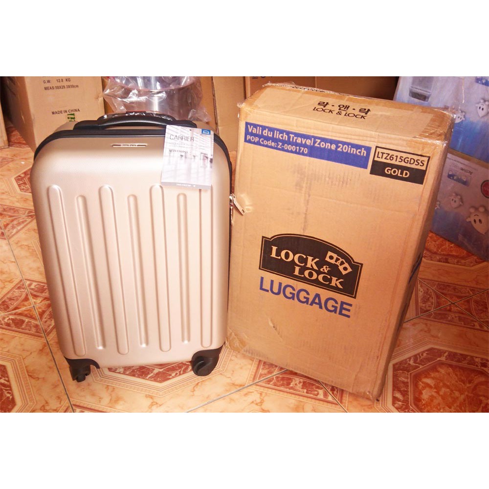 Vali Lock&Lock LTZ616 20inch Gold/Red | Shopee Việt Nam