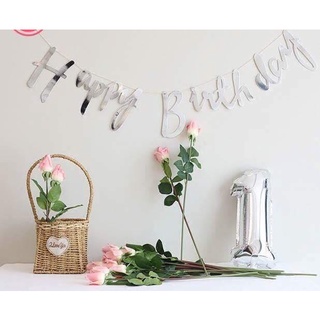 DÂY CHỮ HAPPY BIRTHDAY ÉP KIM CAO CẤP TRANG TRÍ SINH NHẬT