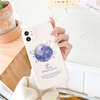 Ốp lưng iphone cạnh vuông Moon tím dành cho iphone 6 đến 16promax - E154