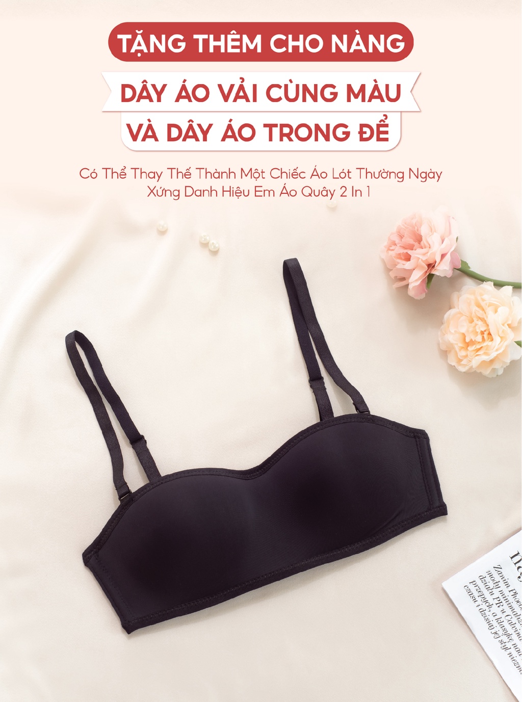 Mô tả Áo Quây Cup Ngang Viền Silicon Chống Tụt Loire BRQ02 - 7