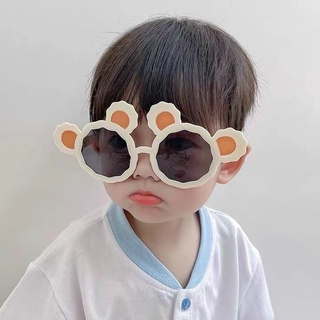 Kính râm thời trang nam nữ cho bé 7 kính mắt tai gấu tròn đen cute - Bự Store