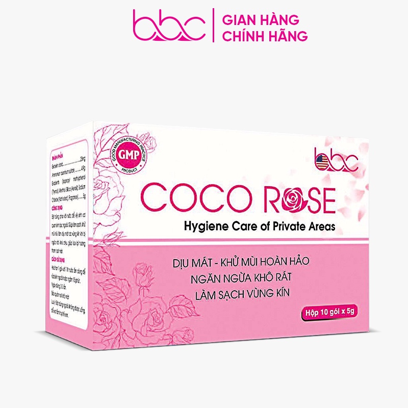 [Mã BMLTB35 giảm đến 35K đơn 99K] Bột phụ khoa COCO ROSE se khít sạch viêm làm hồng vùng kín