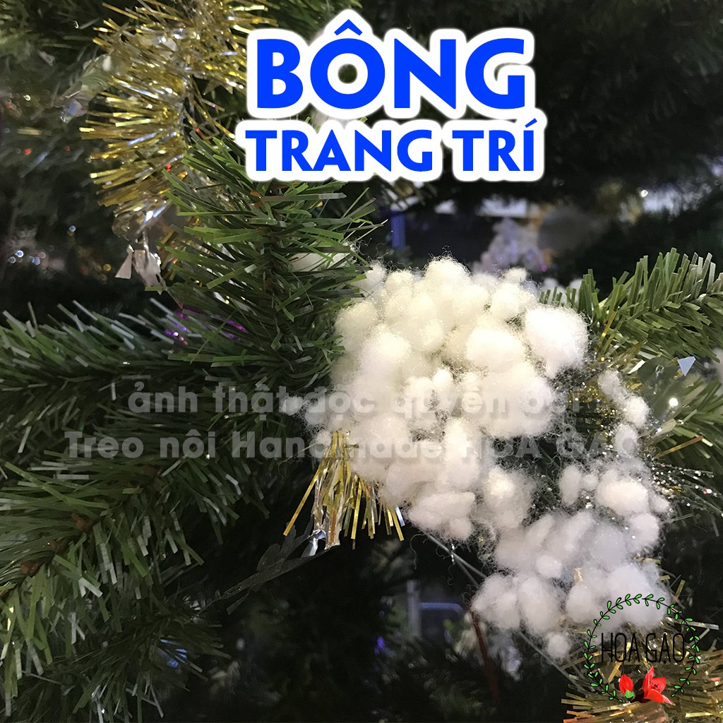 Bông gòn trang trí noel, bông giả tuyết mây giả 1kg HOA GẠO GGK1 ...