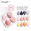 MAGEFY Bộ 4 Bông Mút Trang Điểm Kèm Hộp Đựng Xinh Xắn