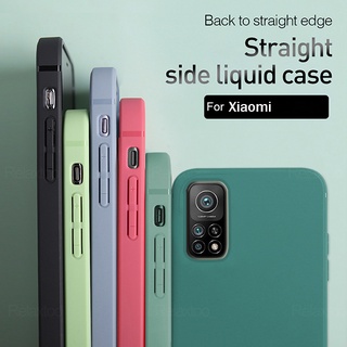 Ốp Lưng Xiaomi Cho Xiaomi Mi 10T Pro 10 10 Pro 10s 10 Lite Silicone Matte Phone Case Màu Kẹo Sang Trọng Vuông Màu Macaron Chất Lỏng Chống Sốc Bảo Vệ Camera Vỏ Mềm