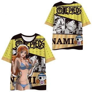 Áo Thun Anime One Piece Unisex - Hình Dáng Luffy, Zoro, Nami và Sanji - Phù Hợp Nhiều Kích Cỡ