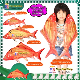 [CAO CẤP] GẤU BÔNG CON CÁ CHÉP 3D SIÊU TO DÀI KHỔNG LỒ SIÊU MỀM MỊN ÔM NGỦ - GỐI ÔM HÌNH CON CÁ CHÉP SIÊU ĐẸP